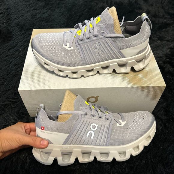 On CLOUDSWIFT lilac Wolf running athletic training lace up shoes sneakers sz8 - Picture 8 of 8